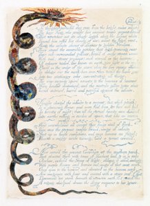 「ヨーロッパ：予言」からのイラスト、ランベス、1794（紙にインクとトイレ） 作： William Blake